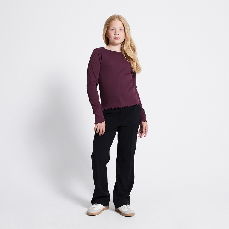 Long sleeve top "Evy" Light Burgundy